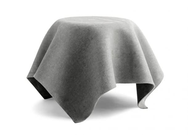 Hocuspocus Tisch modernes Design aus Faserzement-Eternit